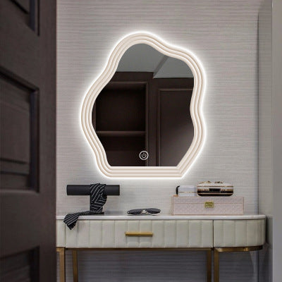 Wavy Shaped Hanging Wall Vanity Mirror