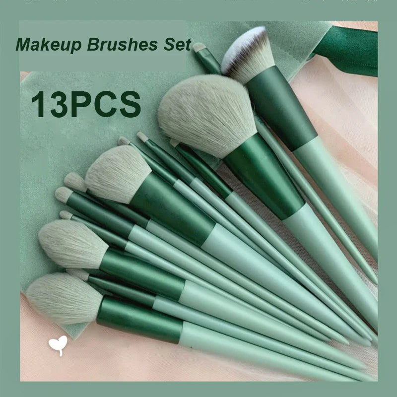 13 PCS Makeup Brushes Set Tools Bag