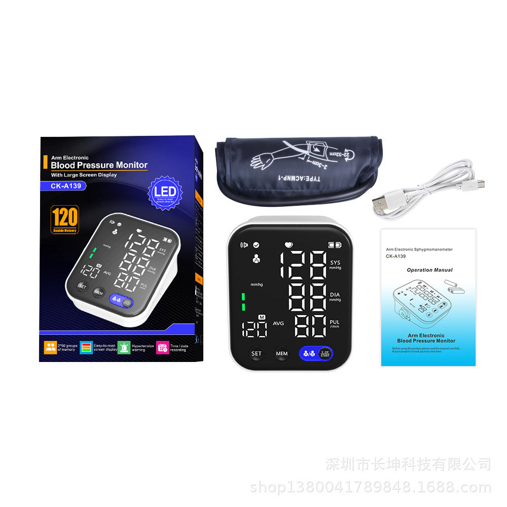 Electronic Blood Pressure Monitor Sphygmomanometer