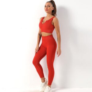 Yoga Suit Female Yoga Sportswear Bra Vest Hip Lift Trousers - Image 6