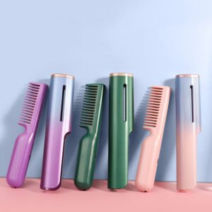 Wireless Charging Straight Hair USB Negative Ion Heating Comb - Image 2