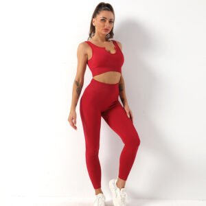 Yoga Suit Female Yoga Sportswear Bra Vest Hip Lift Trousers - Image 7