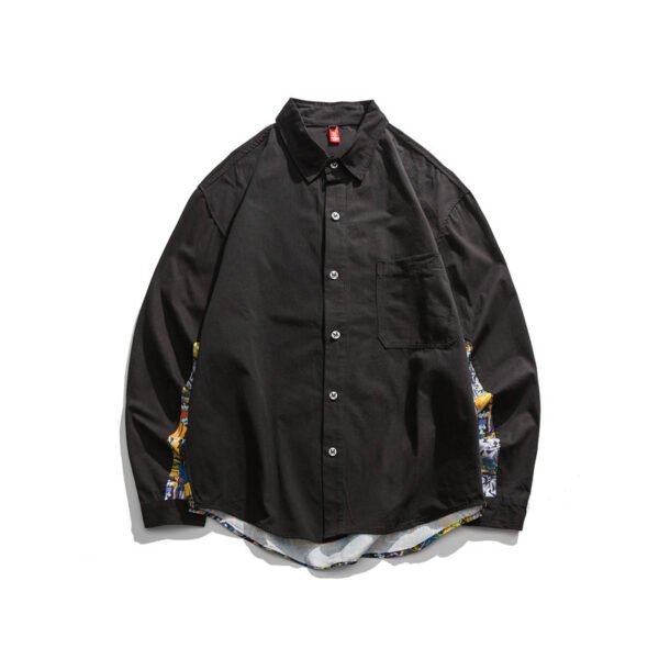 Loose printed top shirt men - Image 4