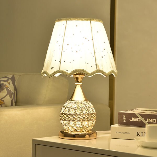 Crystal Desk Lamp Bedroom Bedside Lamp - Image 3