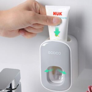 Wall Mounted Automatic Toothpaste Holder Bathroom Accessories Set Dispenser - Image 6