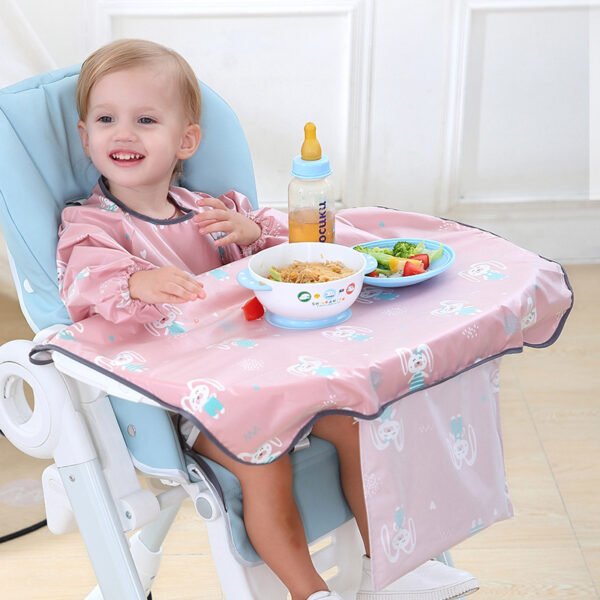 Baby Eating Dining Chair Bib Cover Anti-Dirty Feeding Clothing Gown - Image 2