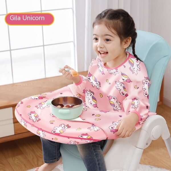 Dining Chair Overclothes Baby Eating Bib Water And Dirt Resistant Baby Food Apron Detachable - Image 5