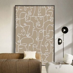 Living Room Sofa Background Wall Decorative Painting Mural - Image 3