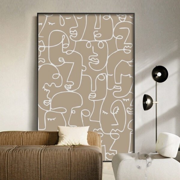 Living Room Sofa Background Wall Decorative Painting Mural - Image 3