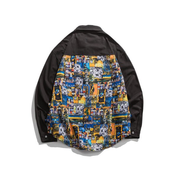 Loose printed top shirt men - Image 3
