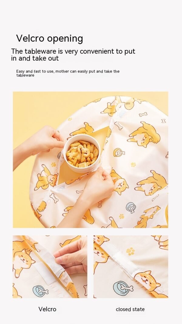 Dining Chair Overclothes Baby Eating Bib Water And Dirt Resistant Baby Food Apron Detachable - Image 9