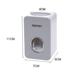 Automatic toothpaste set wall hanging punch-free toothpaste toothbrush rack toothpaste rack - Image 5