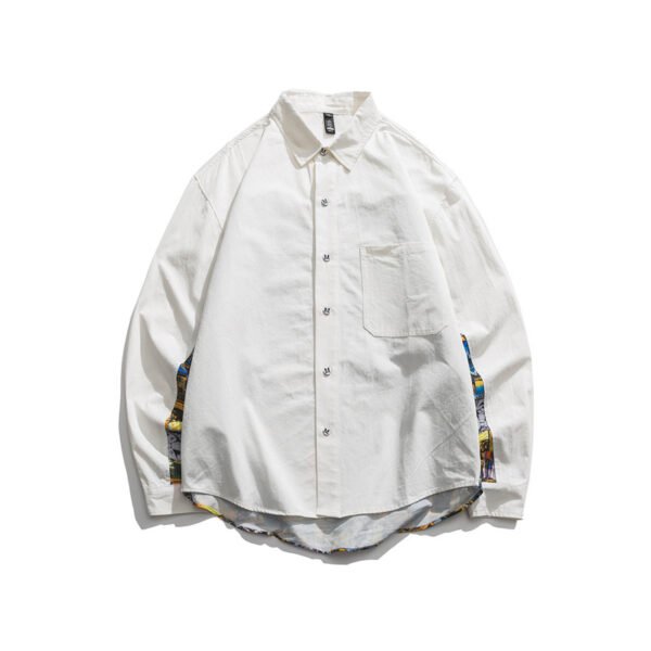 Loose printed top shirt men - Image 6