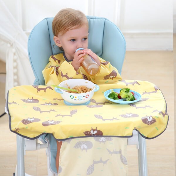 Baby Eating Dining Chair Bib Cover Anti-Dirty Feeding Clothing Gown - Image 3