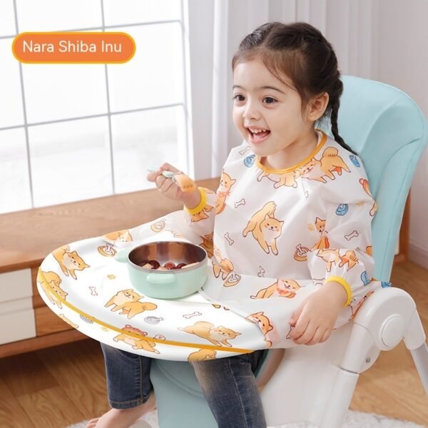 Dining Chair Overclothes Baby Eating Bib Water And Dirt Resistant Baby Food Apron Detachable - Image 4