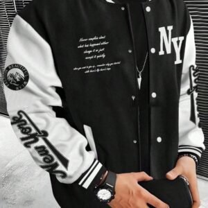 Men's Cardigan Baseball Uniform Jacket Coat - Image 7