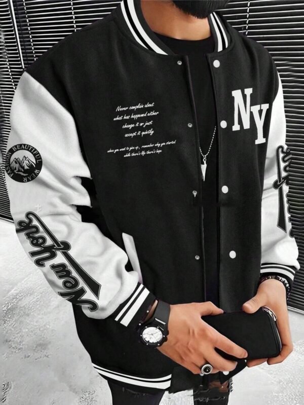 Men's Cardigan Baseball Uniform Jacket Coat - Image 7