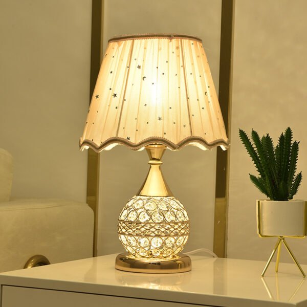 Crystal Desk Lamp Bedroom Bedside Lamp - Image 4
