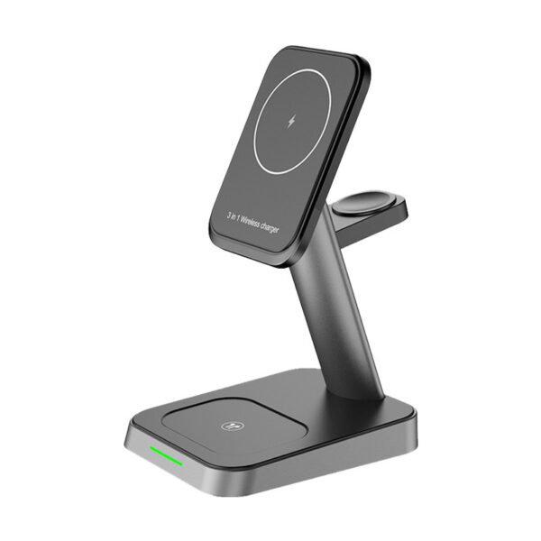 Mobile Phone Vertical Wireless Charger Watch Wireless Charger Mobile Phone Wireless Three-in-one Charger - Image 3