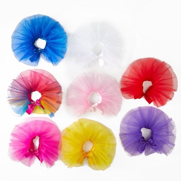Pet TUTU Gauze Skirt Bright Silk Yarn Dog Strap Skirt - Image 2