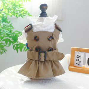 Pet Clothes Khaki Trench Coat Couple Clothes - Image 4