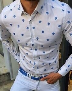Men's Casual 3D Printed Loose Long Sleeves Lapel Shirt - Image 2