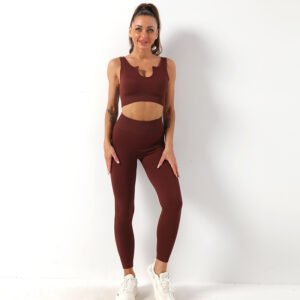 Yoga Suit Female Yoga Sportswear Bra Vest Hip Lift Trousers - Image 8