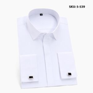 Men's Long Sleeve Non-ironing Slim Fit White Shirt - Image 7