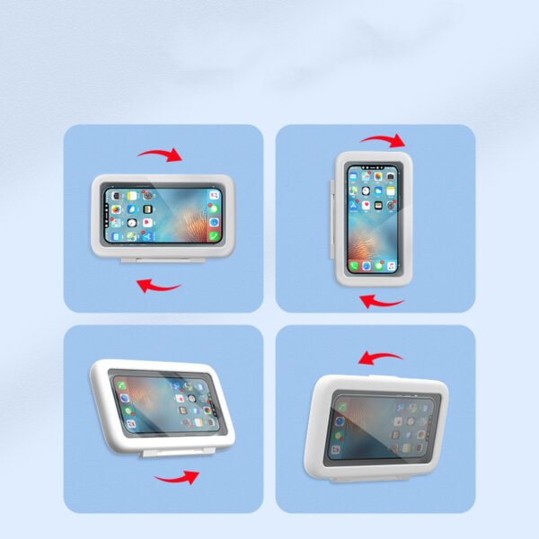 Shower Phone Box Bathroom Waterproof Phone Case Seal Protection Touch Screen Mobile Phone Holder For Kitchen Handsfree Gadget - Image 5