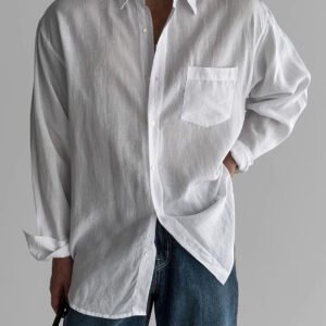 Pocket Design Work Clothes Shirt Coat - Image 8