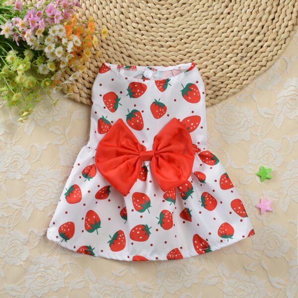 Floral Princess Dress Teddy Pet Cute Dog - Image 2