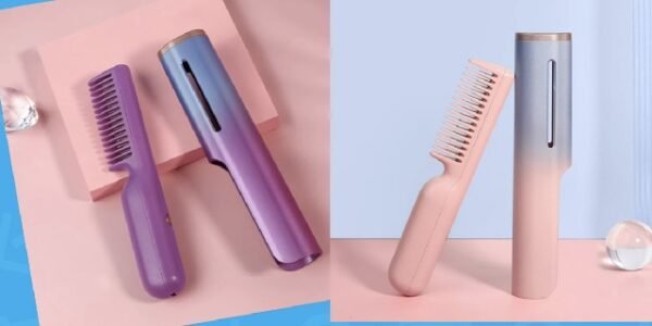 Wireless Charging Straight Hair USB Negative Ion Heating Comb - Image 8