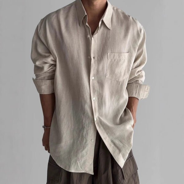 Pocket Design Work Clothes Shirt Coat - Image 2