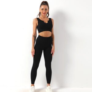 Yoga Suit Female Yoga Sportswear Bra Vest Hip Lift Trousers - Image 5