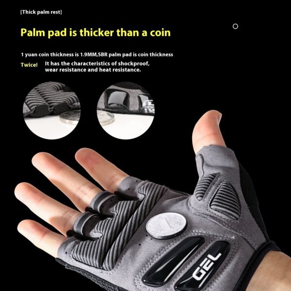 Riding Liquid Silicone Shockproof Breathable Sports Bicycle Fitness Gloves - Image 2