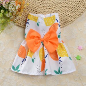 Floral Princess Dress Teddy Pet Cute Dog - Image 3