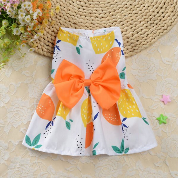 Floral Princess Dress Teddy Pet Cute Dog - Image 3