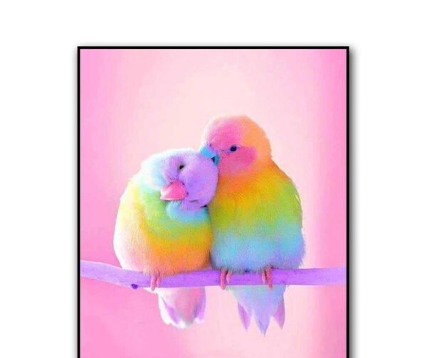 Rubik's Cube Round Diamond Parrot Diamond Painting Living Room Bedroom Brick Hot Decorative Painting - Image 5