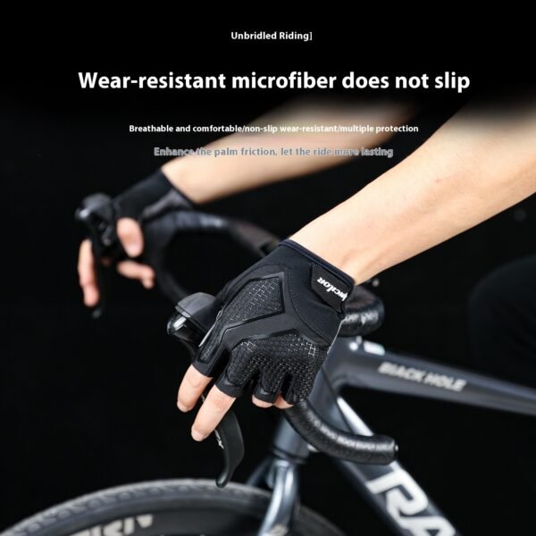 Riding Liquid Silicone Shockproof Breathable Sports Bicycle Fitness Gloves - Image 4