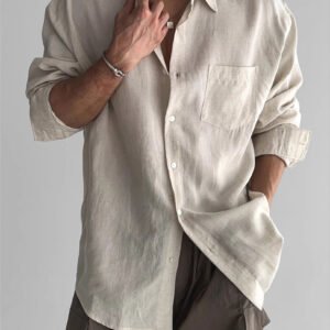 Pocket Design Work Clothes Shirt Coat - Image 6