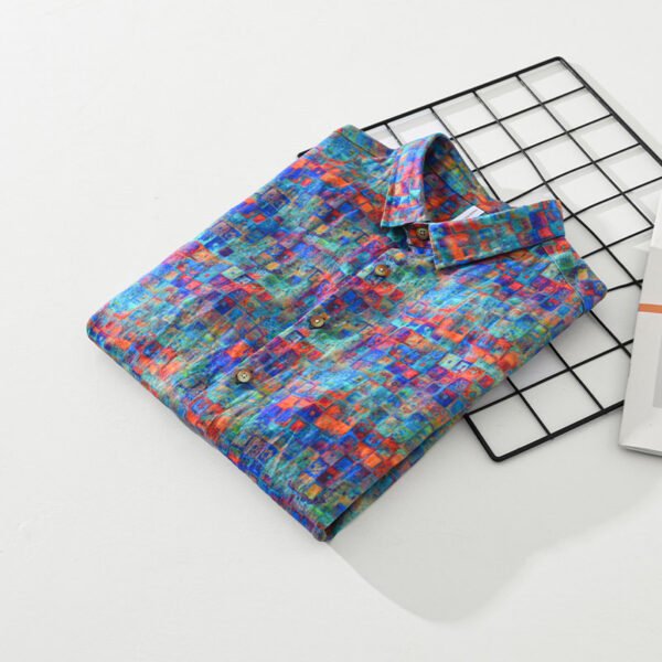 New Casual Printed Men's Short Sleeve Shirt - Image 2