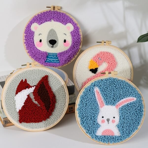 Handmade Embroidery Material Package Needle Children Beginners Stamp String Art Decoration - Image 2