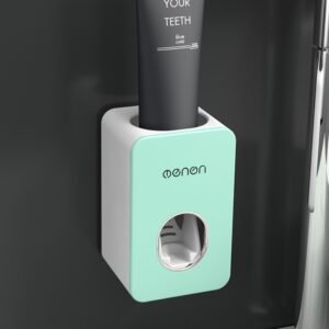 Automatic toothpaste set wall hanging punch-free toothpaste toothbrush rack toothpaste rack - Image 6