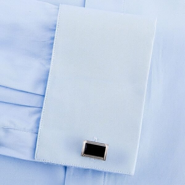 Men's Long Sleeve Non-ironing Slim Fit White Shirt - Image 4