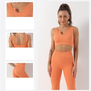 Yoga Suit Female Yoga Sportswear Bra Vest Hip Lift Trousers - Image 10