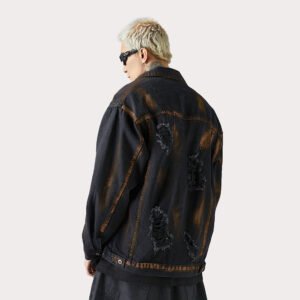 Fashion Holes Denim Clothes Jacket Men - Image 2