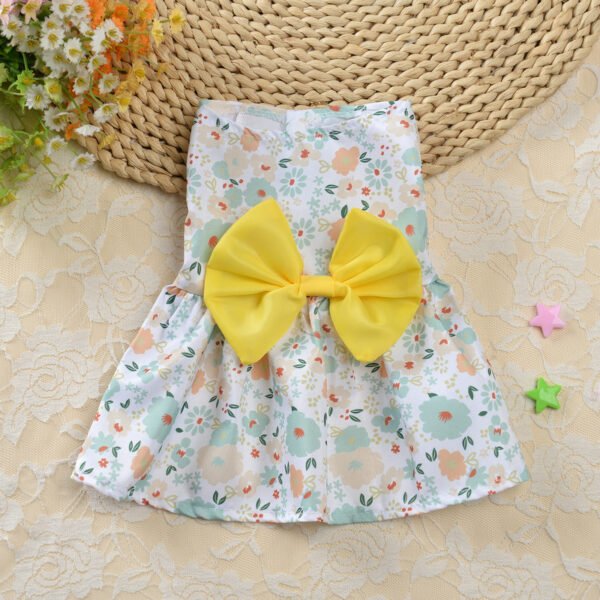 Floral Princess Dress Teddy Pet Cute Dog - Image 6