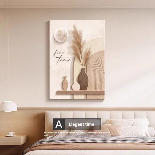 Decorative Painting Cream Style Abstract Line Character Mural - Image 2