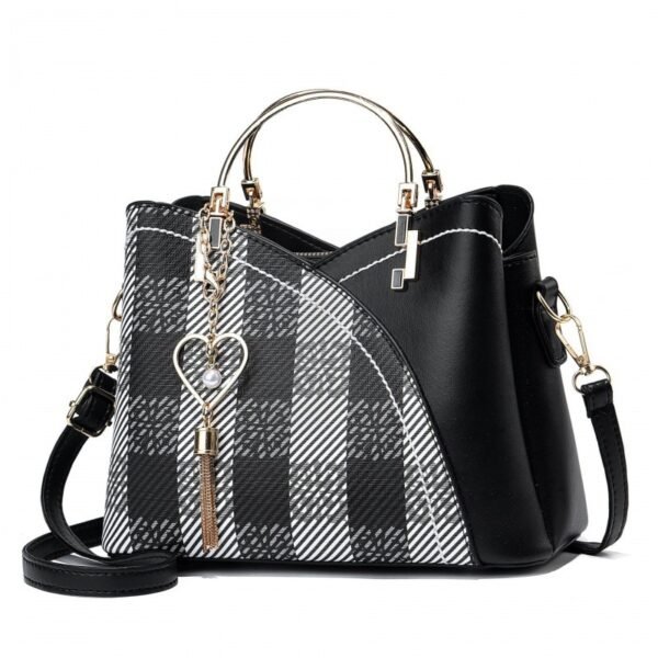 Women's Contrast Color Large Capacity Handbag - Image 2