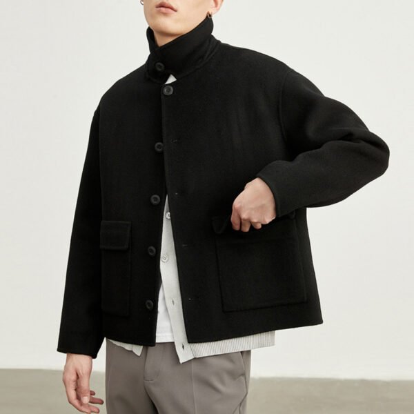 Double-sided Woolen Jacket Men's Short - Image 3